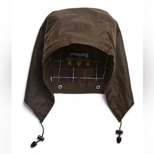Barbour waxed Hood in Olive